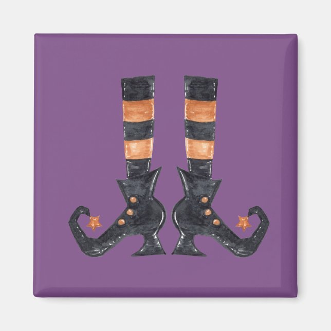 Halloween Hexenfeet Magnet (Vorne)