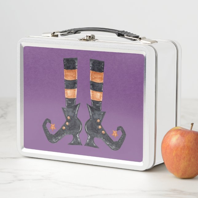 Halloween Hexenfeet Metall Brotdose (Beispiel)