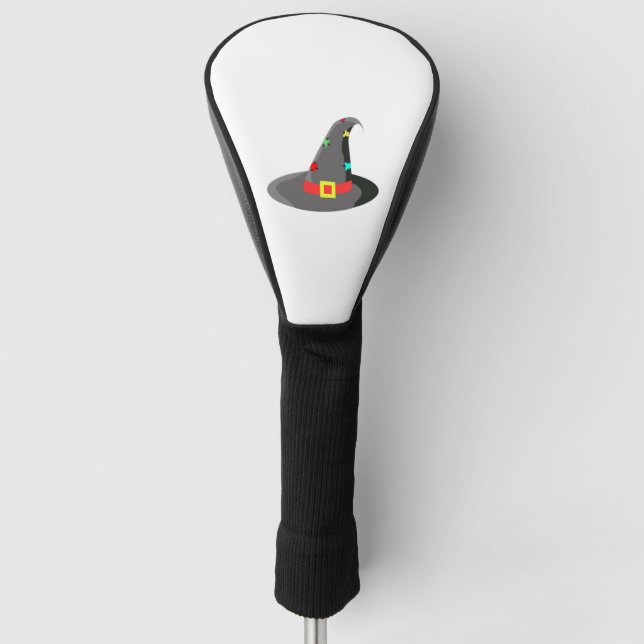 Halloween-Hexenhut Golf Headcover (Vorderseite)