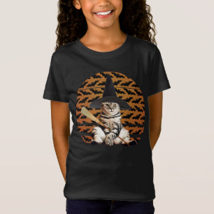 Halloween Hexenkatze T-Shirt