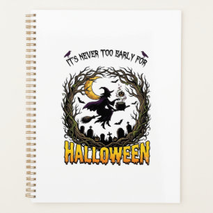 Halloween Hexenkessel Mond Friedhof Verdrehter Bau Planer