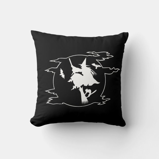 Halloween Hexenkissen Kissen (Vorderseite)