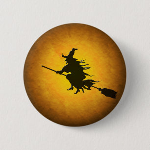 Halloween-Hexenknopf Button