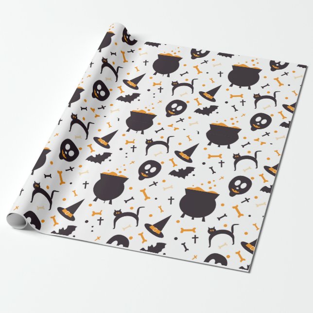 Halloween Hexenkraft Geschenkpapier (Ungerollt)