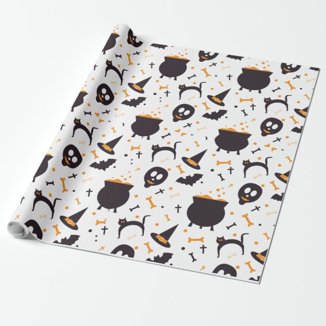 Halloween Hexenkraft Geschenkpapier (Ungerollt)