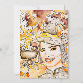 Halloween Hexenkunst Feiertagskarte