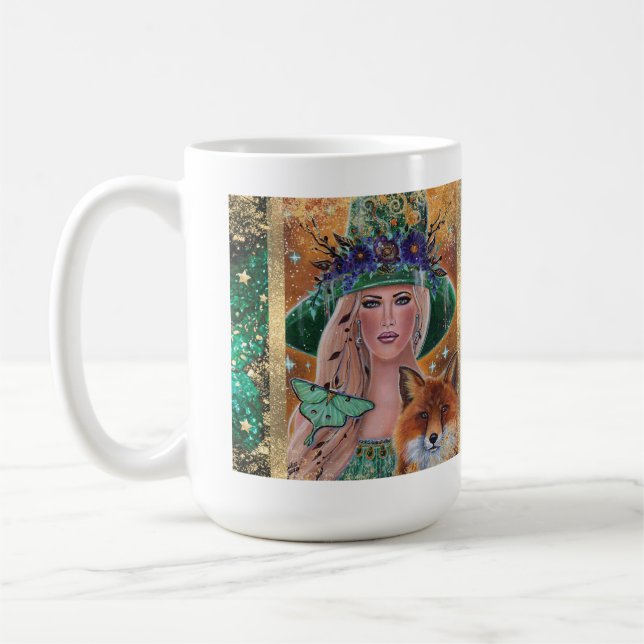 Halloween Hexenkunst von Renee Lavoie Kaffeetasse (Links)