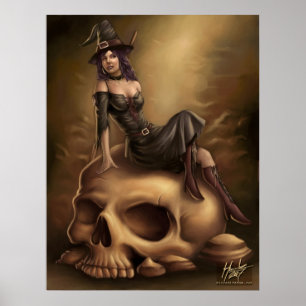 Halloween Hexenposter Poster