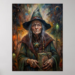 Halloween Hexenposter Poster