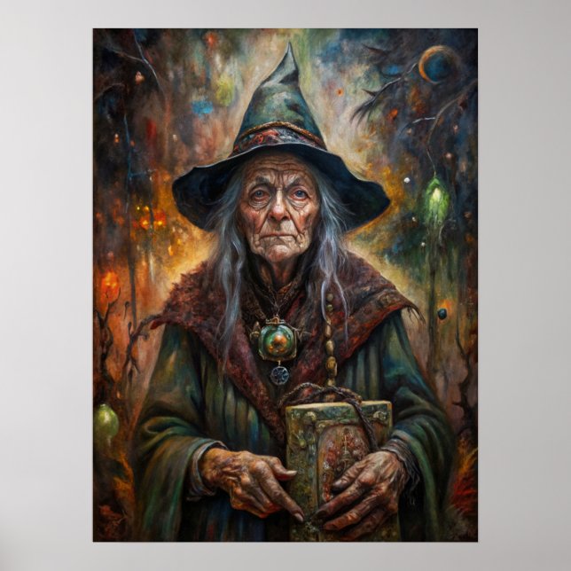 Halloween Hexenposter Poster (Vorne)