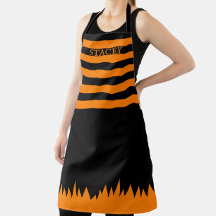Halloween Hexenstreifen Schürze