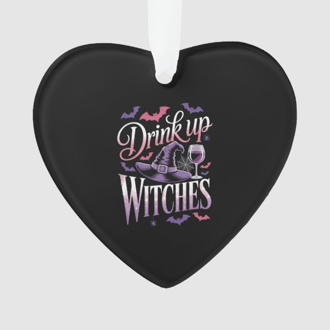 Halloween Hexenwein � Auf Ex Ornament (Vorderseite)