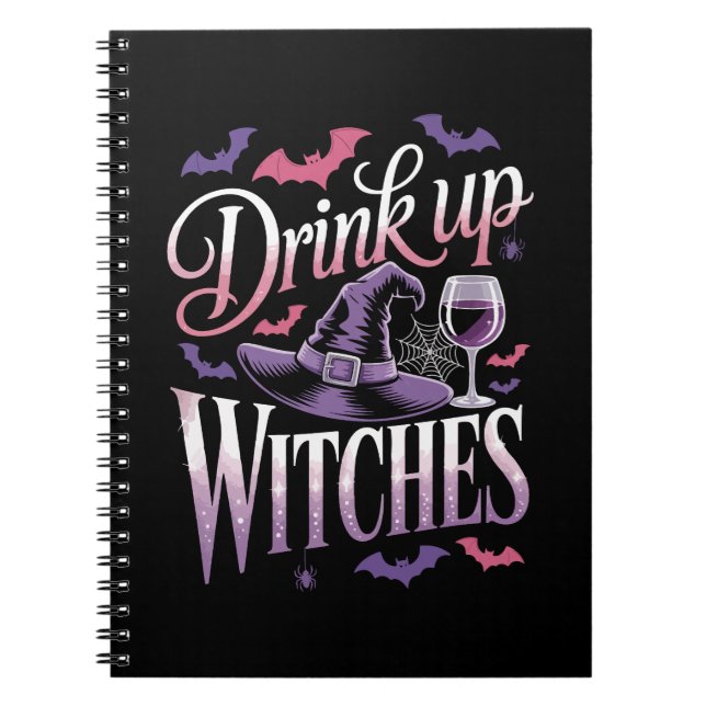 Halloween Hexenwein � Trink aus Notizblock (Vorderseite)