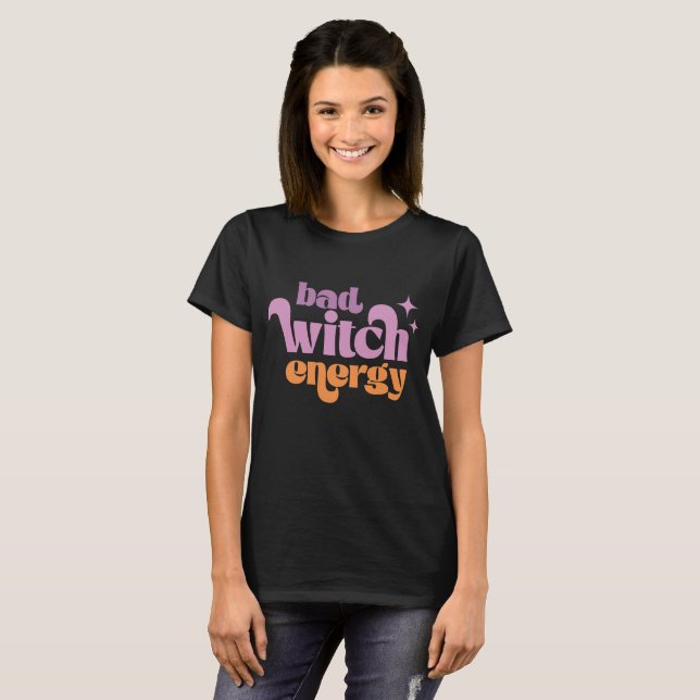 Halloween-Hexenzitat T-Shirt (Vorne ganz)