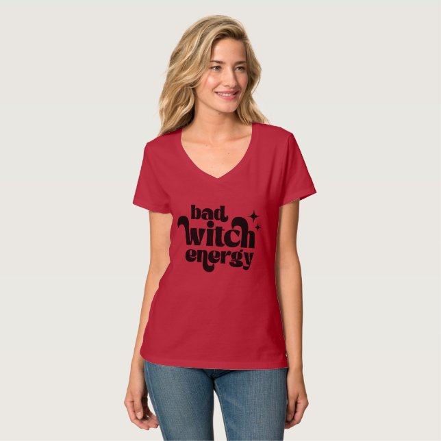 Halloween-Hexenzitat T-Shirt (Vorderseite Vollansicht)