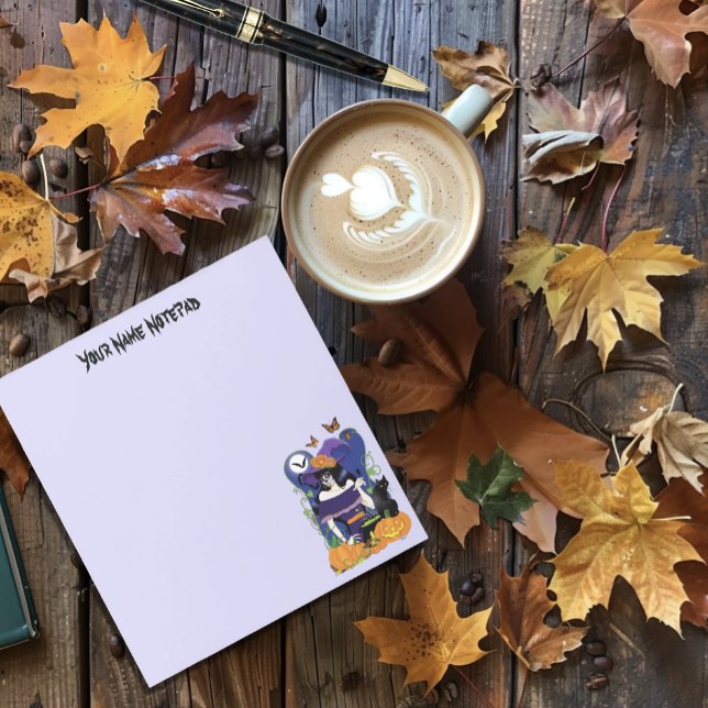 Halloween Hexenzuckerskull Notizblock (Von Creator hochgeladen)