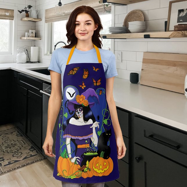 Halloween Hexenzuckerskull Schürze (Von Creator hochgeladen)
