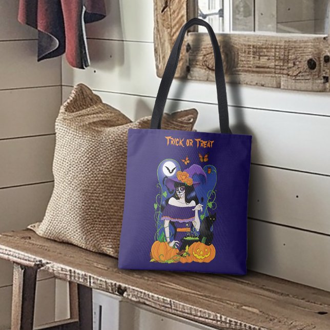 Halloween Hexenzuckerskull Tasche (Von Creator hochgeladen)