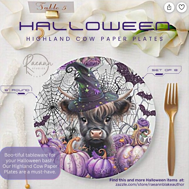 Halloween Highland Cow Paper Teller (Von Creator hochgeladen)