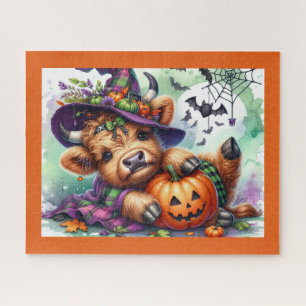 Halloween Highland-Kuh Puzzle