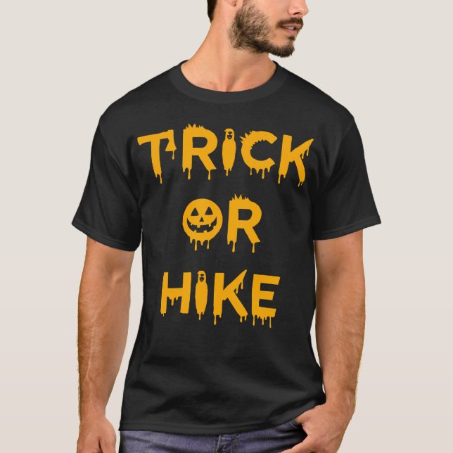 Halloween Hiker Hiking T-Shirt (Vorderseite)