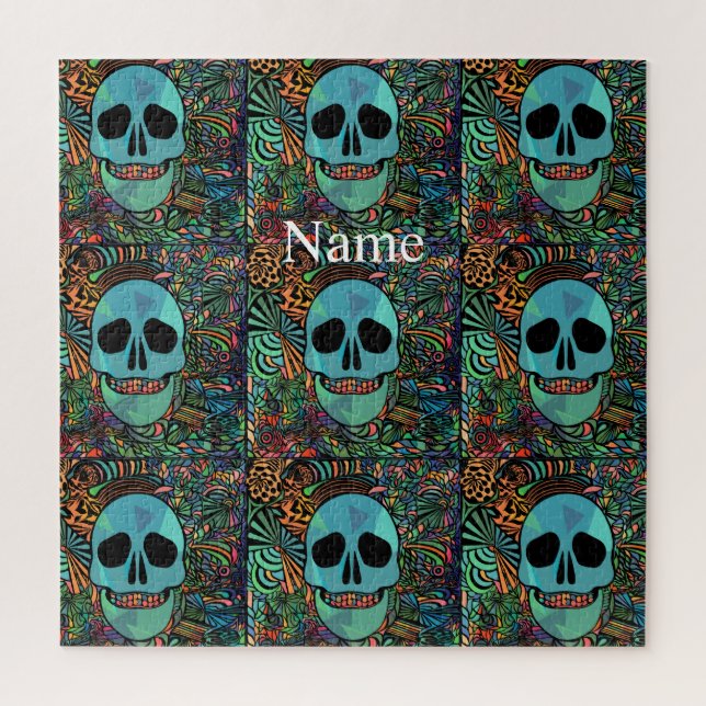 Halloween Hippie Skull Thunder_Cove (Vertikal)