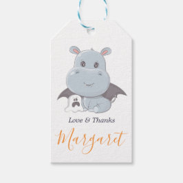 Halloween Hippopotamus Little Boo Baby Dusche Geschenkanhänger
