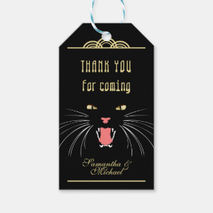 Halloween Hissing Cat Black Fun Vielen Dank, dass  Geschenkanhänger