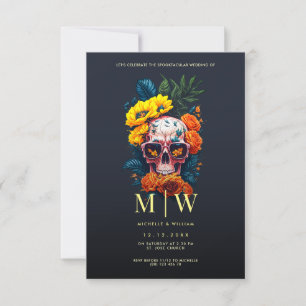 Halloween-Hochzeit Einladung