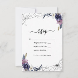 Halloween Hochzeit RSVP Karte
