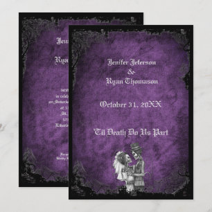 Halloween-Hochzeitseinladung Einladung