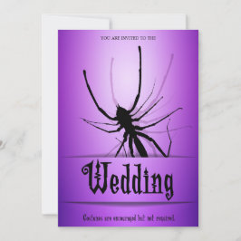 Halloween Hochzeitseinladungen Lila Spider Einladung