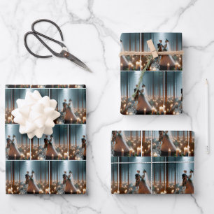 Halloween Hochzeitstanz Geschenkpapier Set