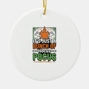 Halloween Hocus Pocus Zitat Vektor Design_1 Keramik Ornament