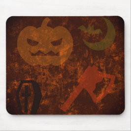 Halloween-Höhepunkte auf dem unheimlichen Hintergr Mousepad