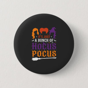 Halloween Hokuspokus Hexen-Typografie Vektor Button