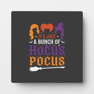 Halloween Hokuspokus Hexen-Typografie Vektor Fotoplatte