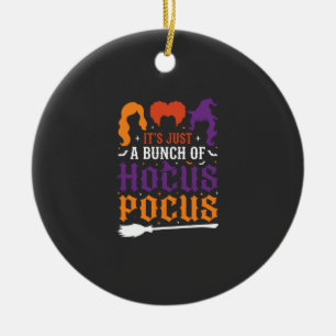 Halloween Hokuspokus Hexen-Typografie Vektor Keramik Ornament
