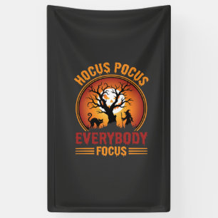Halloween Hokuspokus Jeder Konzentriert Sich Hexen Banner