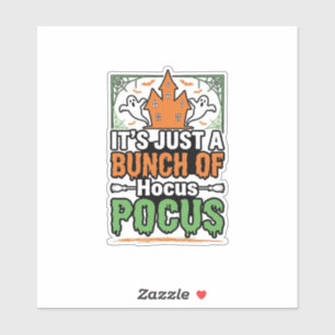 Halloween Hokuspokus Zitat Vektor Design_1 Aufkleber