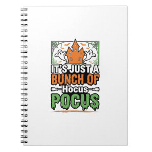 Halloween Hokuspokus Zitat Vektor Design_1 Notizblock