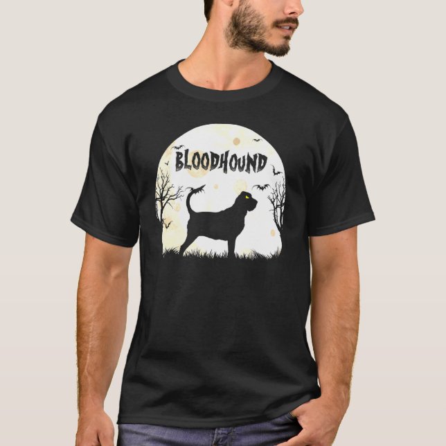 Halloween Horror Bloodhound T-Shirt (Vorderseite)