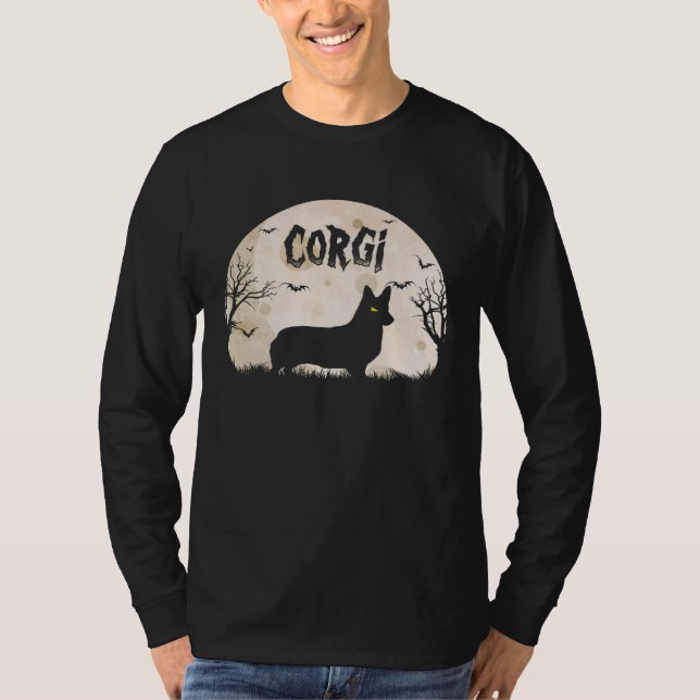 Halloween Horror Corgi T-Shirt (Vorderseite)