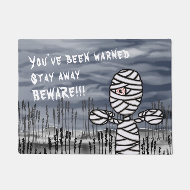 Halloween Horror Creepy Mummy Doormat Fußmatte (Vorderseite)