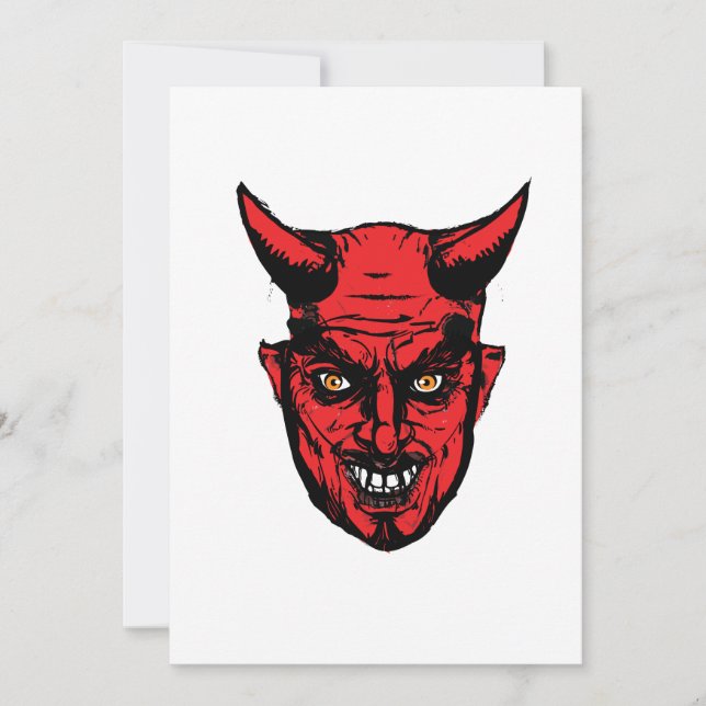 Halloween Horror Devil Gift Karte (Vorderseite)