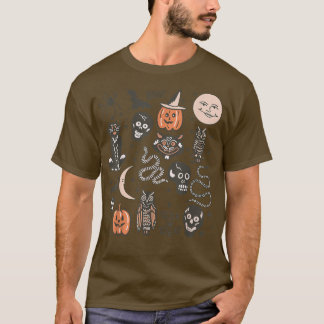Halloween Horror Dinge Spooky Jahreszeit glücklich T-Shirt