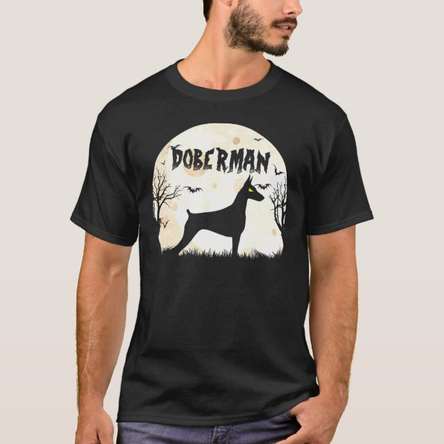 Halloween Horror Doberman T-Shirt (Vorderseite)