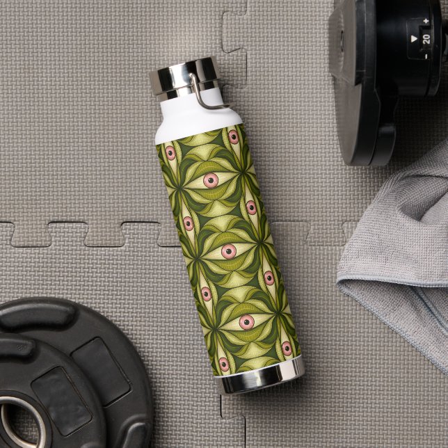 Halloween Horror Eyes Green Creepy Witchy Goth Trinkflasche (Fitnessstudio)