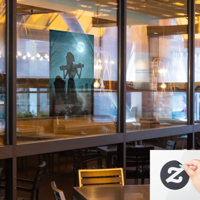 Halloween-Horror Fensteraufkleber (Restaurantfenster)