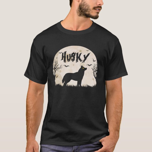 Halloween Horror Husky T-Shirt (Vorderseite)